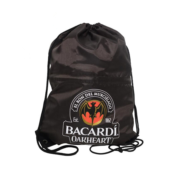 Polyester Promotional Printed Sport Backpack Drawstring Bag