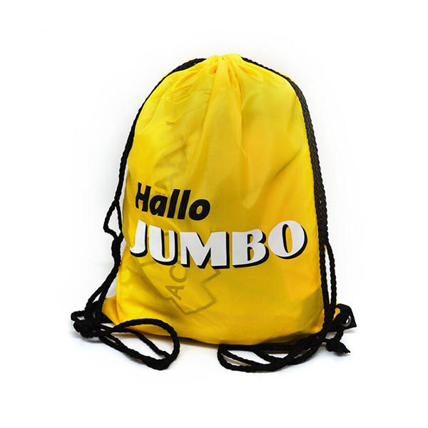 Polyester Promotional Printed Sport Backpack Drawstring Bag