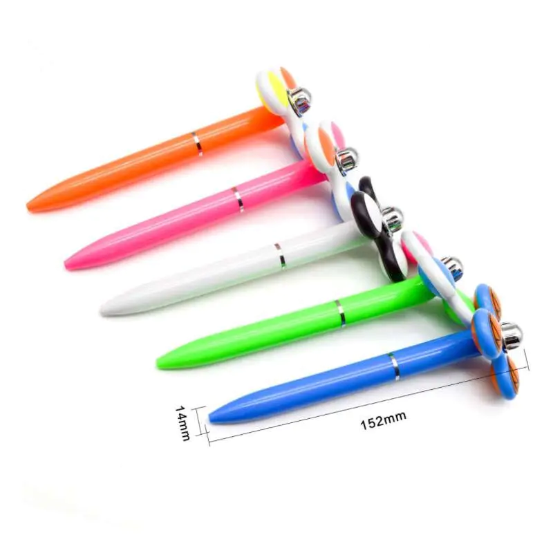 Plastic Novelty pen with Fidget Spinner