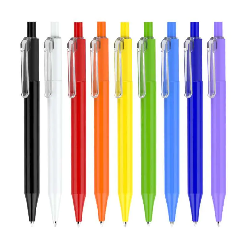 Transparent Plastic Ballpoint Pen with Logo