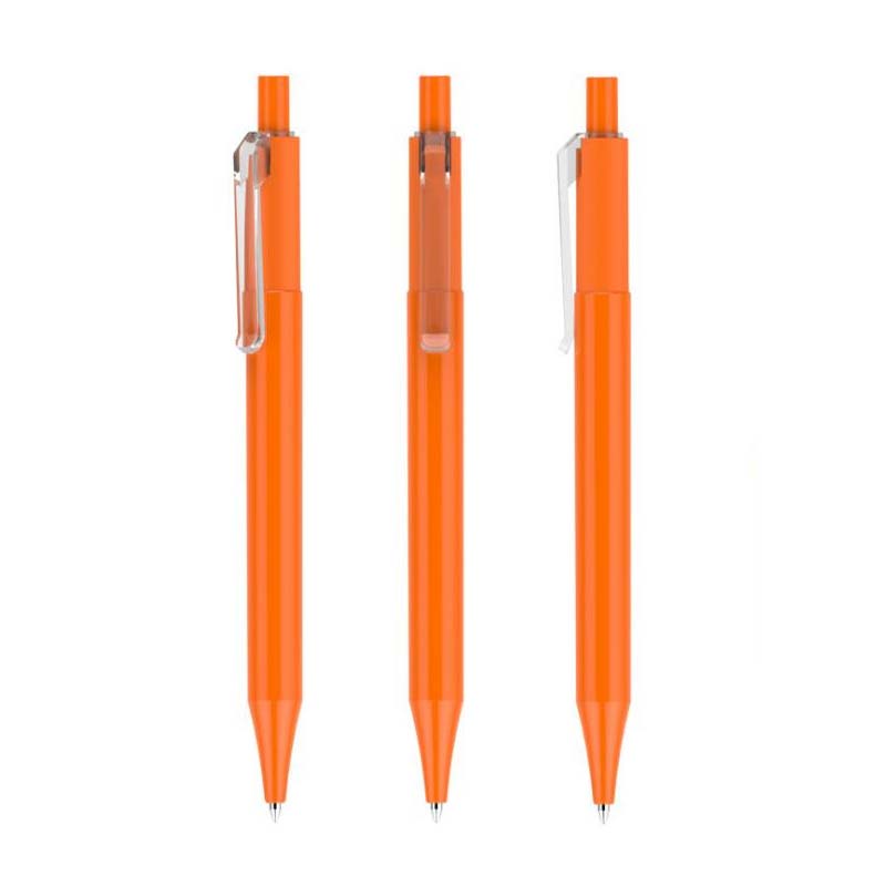 Transparent Plastic Ballpoint Pen with Logo