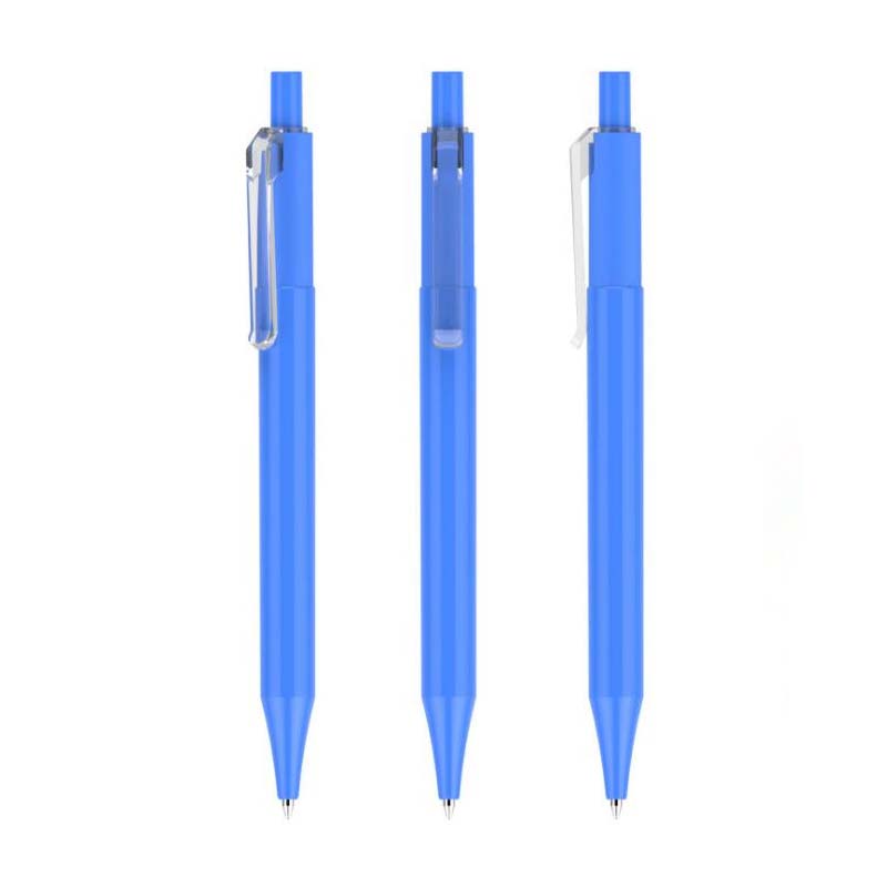 Transparent Plastic Ballpoint Pen with Logo