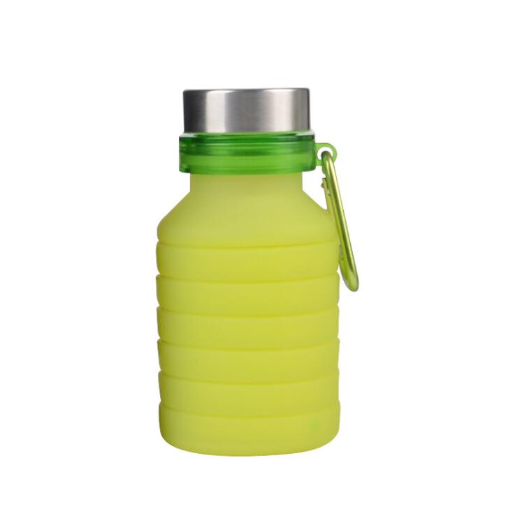 Silicone Foldable Water Bottle Collapsible Sport Drinking Bottle