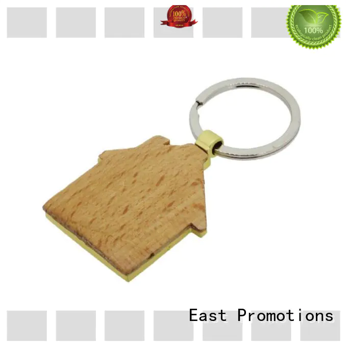 East Promotions best price custom wood keychains supply bulk production