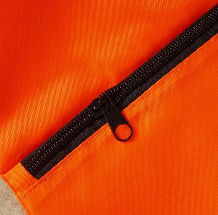 Polyester Drawstring Backpack Bag with Front Zipper Pocket