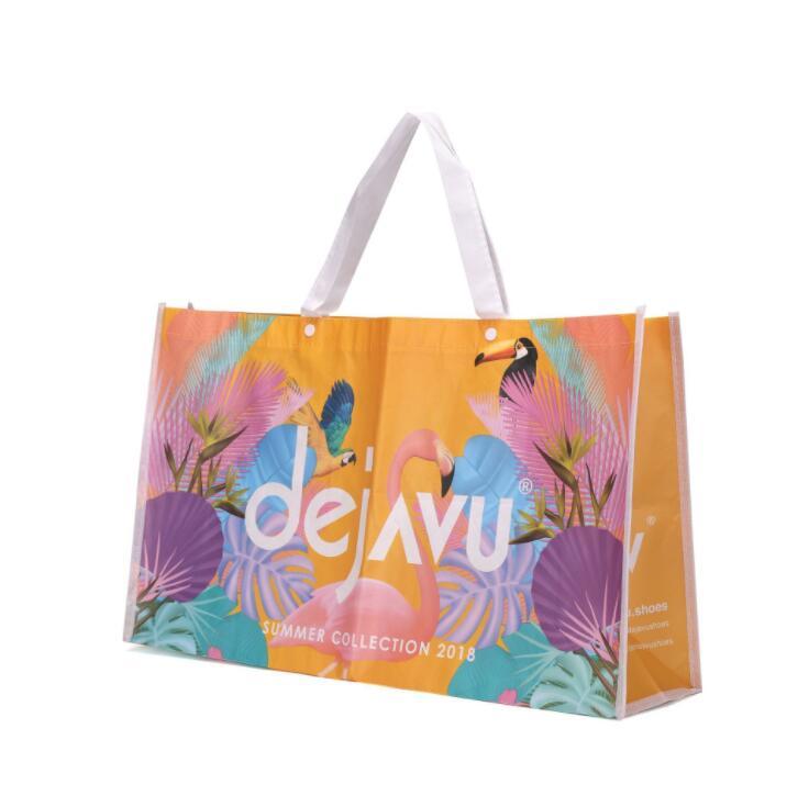 Recycled Laminated Non Woven Promotional PP Woven Shopping Bag