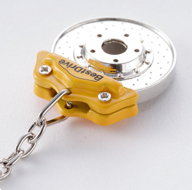 Brake Disc Shape Zinc Alloy Key ring Metal Keychain