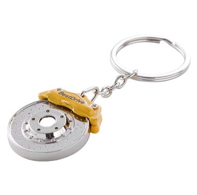 Brake Disc Shape Zinc Alloy Key ring Metal Keychain