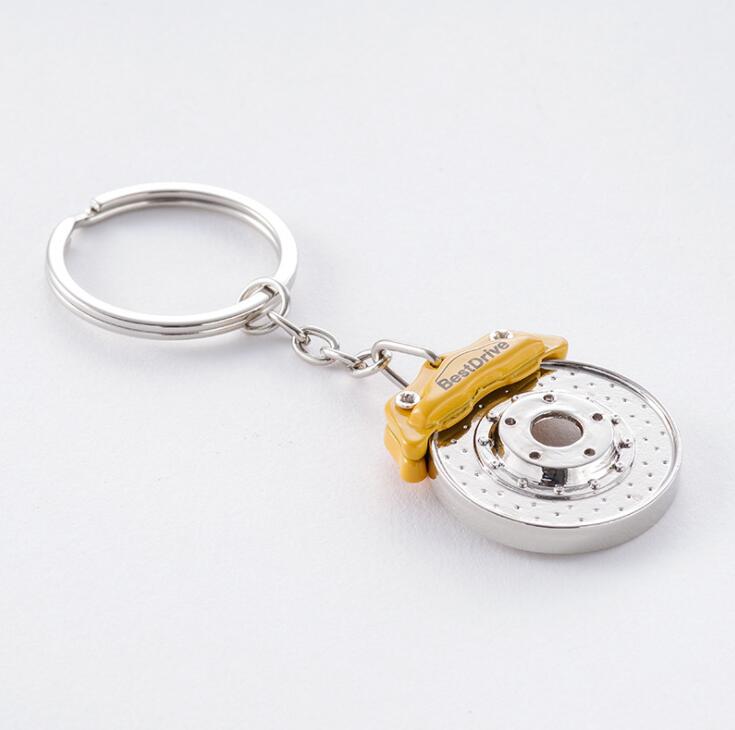 Brake Disc Shape Zinc Alloy Key ring Metal Keychain