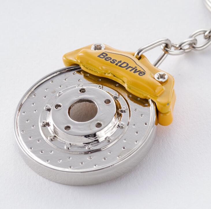 Brake Disc Shape Zinc Alloy Key ring Metal Keychain