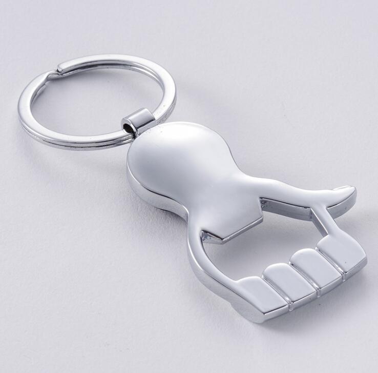 Zinc Alloy LED Bottle Opener Keychain for Promotional  Keyring