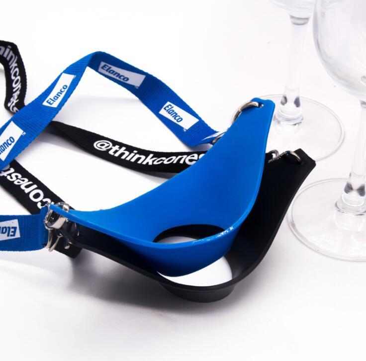 Wine Glasses Holder Lanyard with Customer Logo Printing