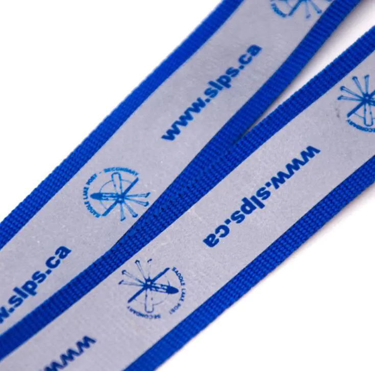 Customized Logo High Quality Double Layer Lanyard with Satin