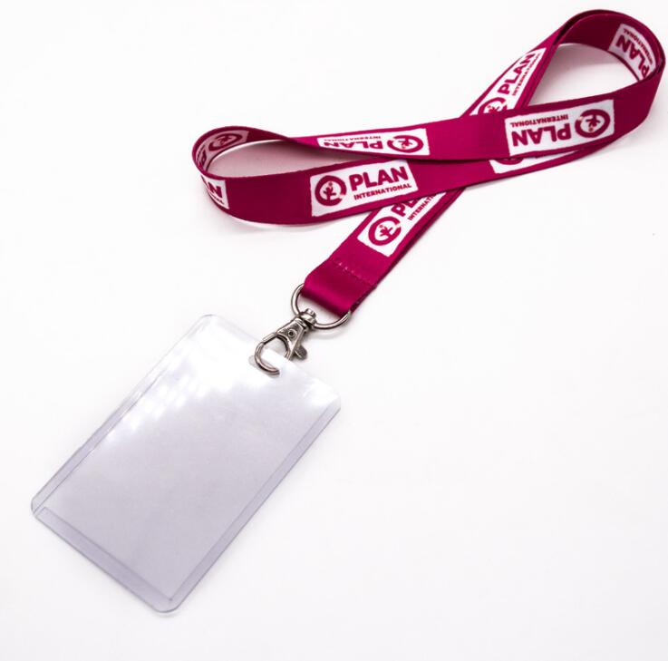 Custom Nylon Printed Lanyard with Hard PVC Card Holder