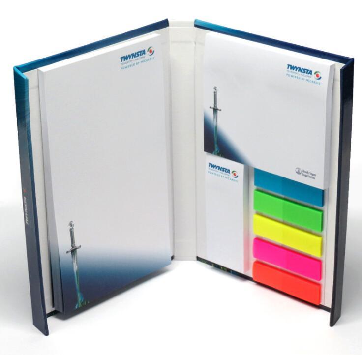 Printed Sticky Note Book with Combined Sticky Set