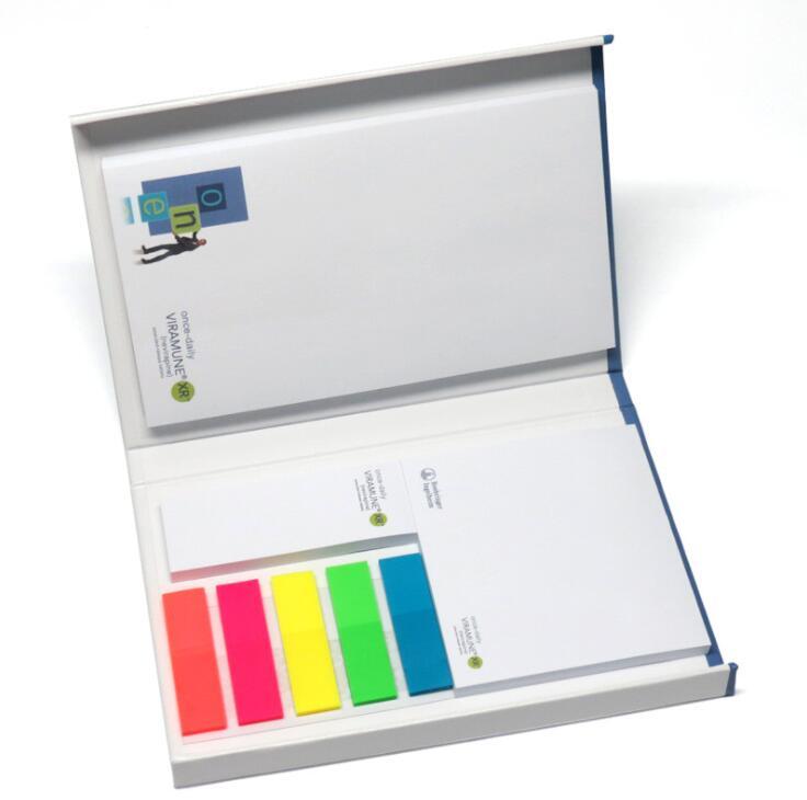 Printed Sticky Note Book with Combined Sticky Set