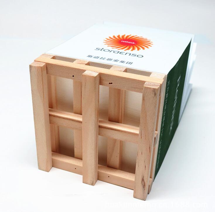 Wooden Pallet Memo Sticky Notes Block for Promotion