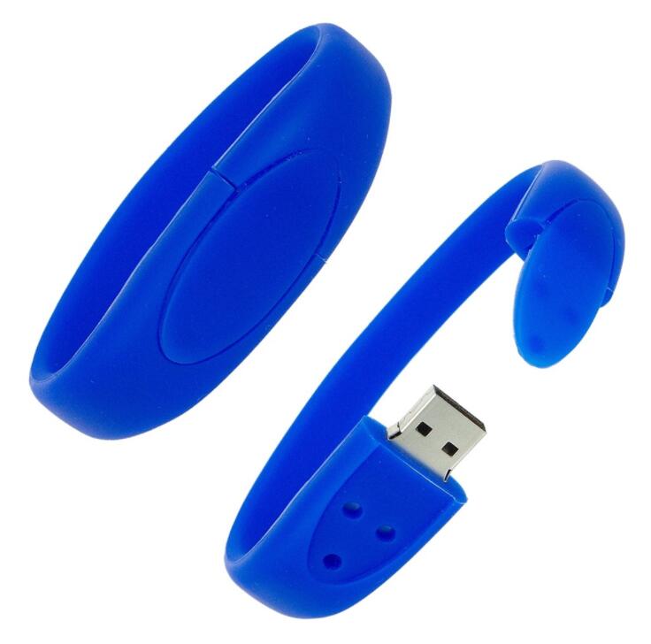 Promotion Gift Rubber USB Stick Bracelet Wristband USB Flash Drive