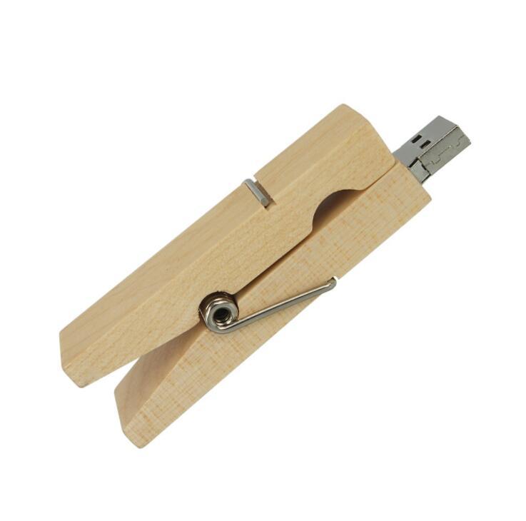 Wood Clothes Peg Shape Flash Disk ,Wooden USB Flash Drive