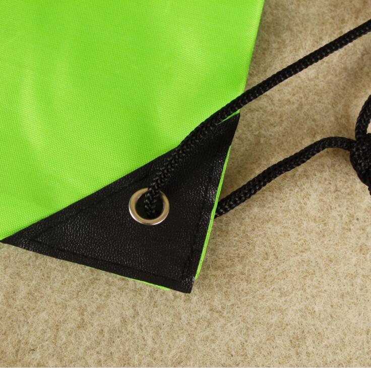 Custom Drawstring Backpack Student School Bag with Reflective Stripe