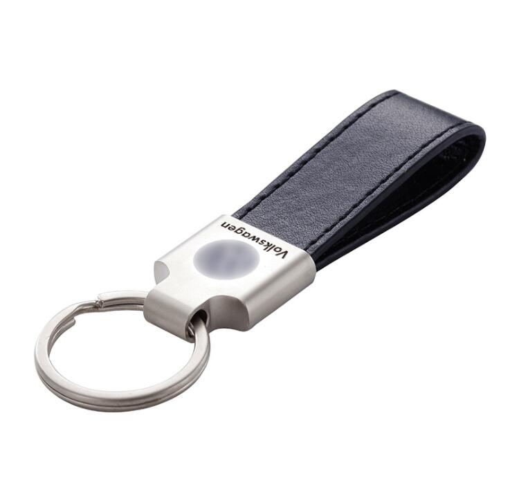 Customized Soft PU Leather Keychain for Car