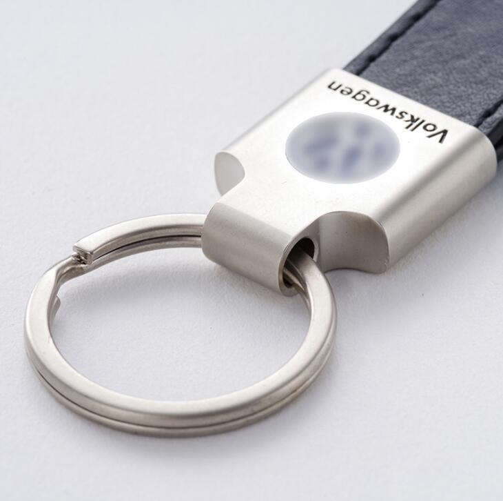 Customized Soft PU Leather Keychain for Car