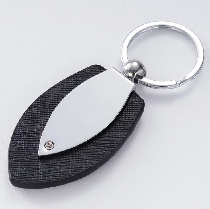 China Factory Supply PU Leather Metal Keychain