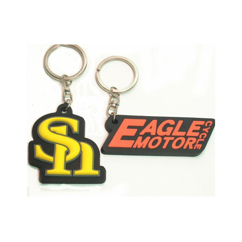 China Factory Custom Logo Design Rubber PVC Souvenir Key Chain