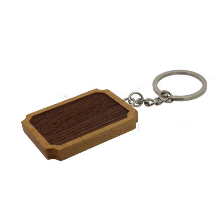 Factory Manufacture Blank Wooden Key Chain for Souvenir Gift