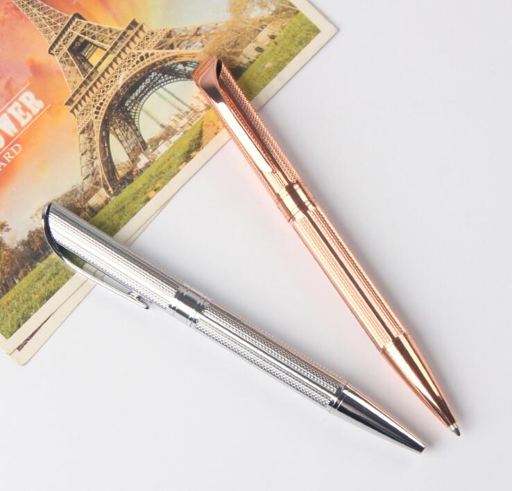 Gold or Silver Plating Rotation Type Metal Ballpoint Pen