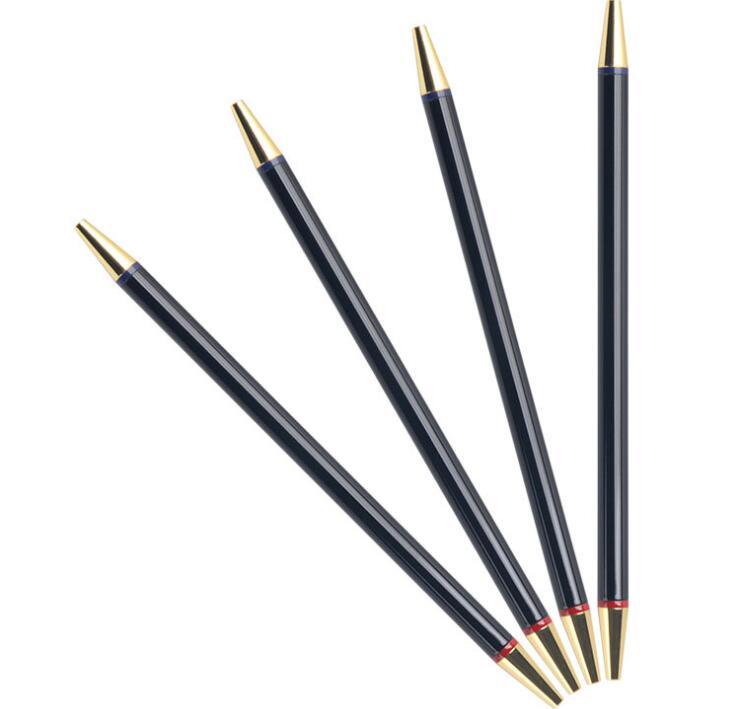 Double End Two Head Metal Pen With Two Colors