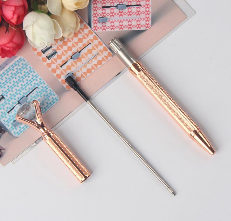 Wholesale Ballpoint Pen Manufacturer Gold and Silver Metal Pen With Crystal