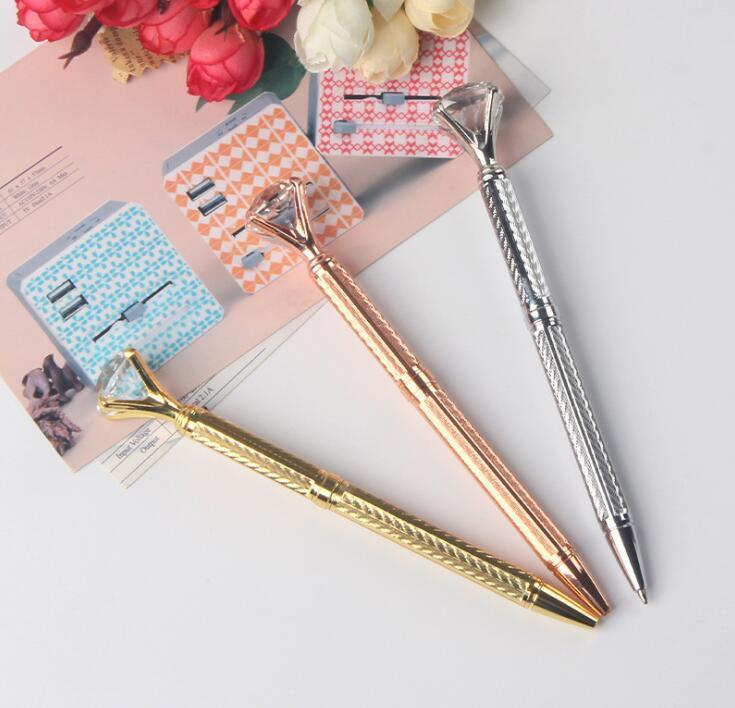 Wholesale Ballpoint Pen Manufacturer Gold and Silver Metal Pen With Crystal