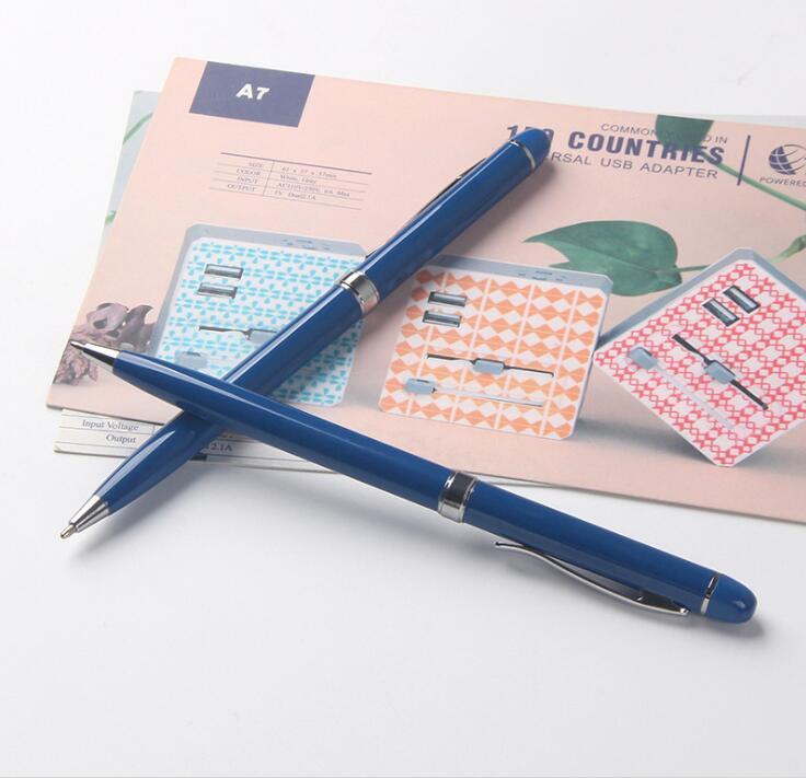 China Factory Wholesale Metal Twist Action Slim Ball Pen for Hotel