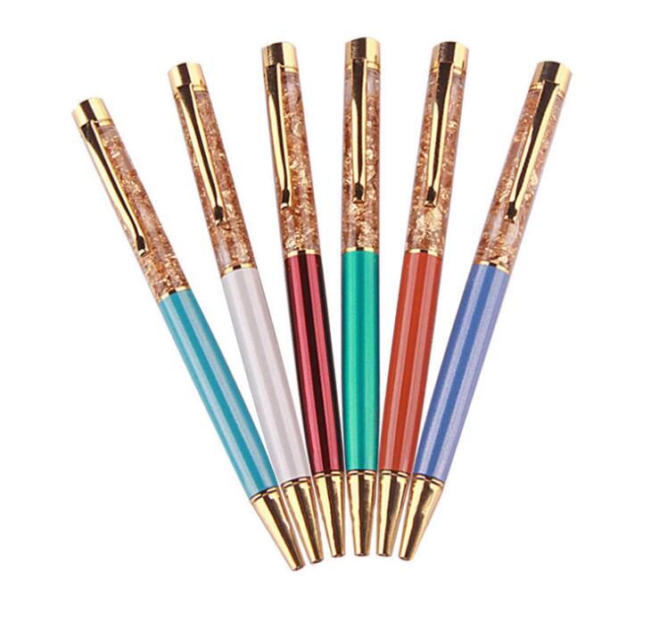 Promotional Gift Metal Twist Ball Pen with Crystal Decoration