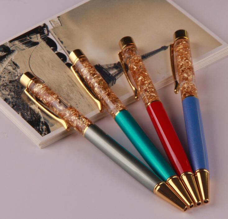Promotional Gift Metal Twist Ball Pen with Crystal Decoration