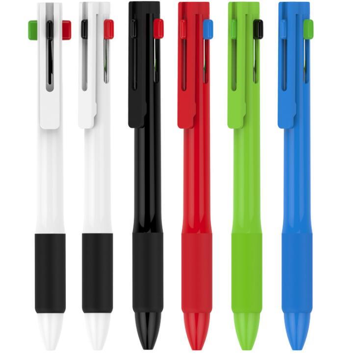 Four-Color Plastic Promotional Ball Point Pen for School Supply
