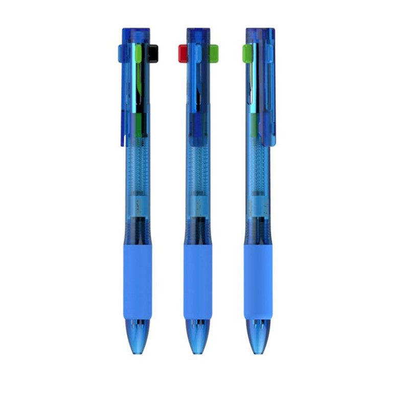 Four-Color Plastic Promotional Ball Point Pen for School Supply