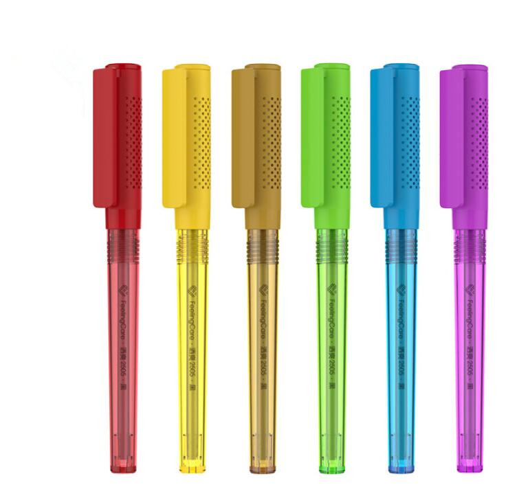 hot-sale plastic pens with logo with good price for school-1