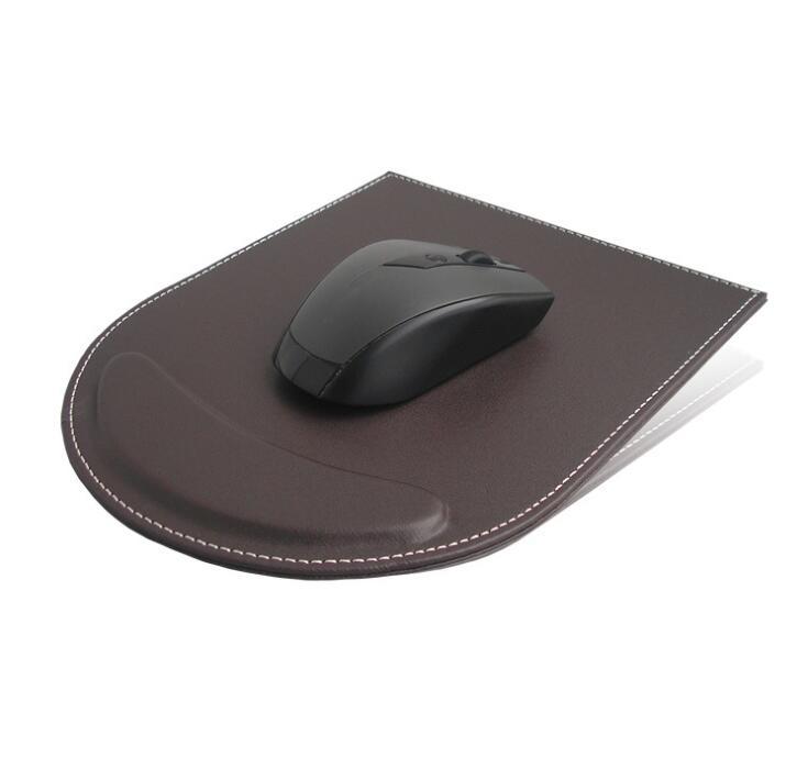 PU Leather Mouse Pad with Wrist Rest / Promotional Gift Mouse Pad