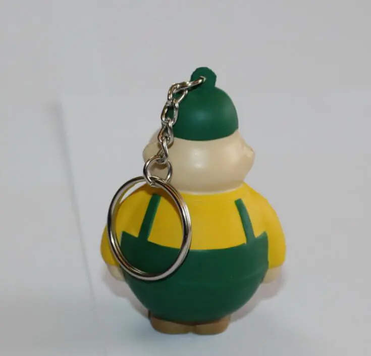 Pu Anti-Stress Toy Key Ring  Man Shape Design