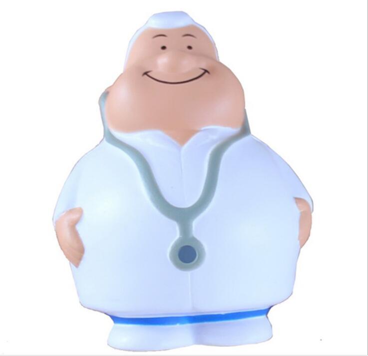 Customized Logo Doctor Shape PU Stress Toy