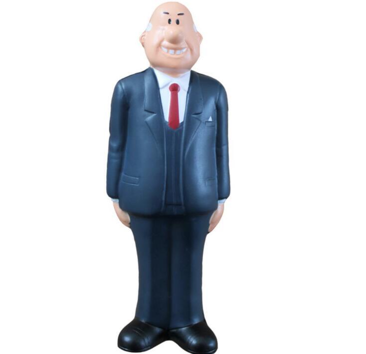 Customized  Personalized Older Man Shape PU Stress Toy