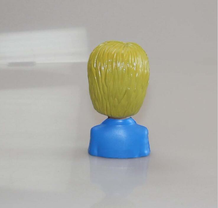 Custom PU cartoon head Anti-stress Toy with Logo Printing
