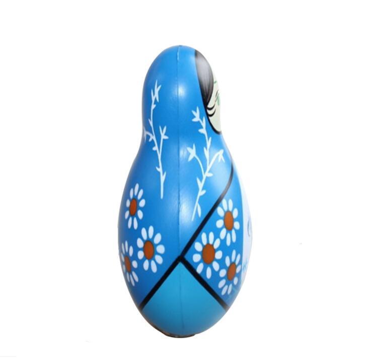 Russian Doll Shape PU Stress Relief Toys for Souvenir Gifts