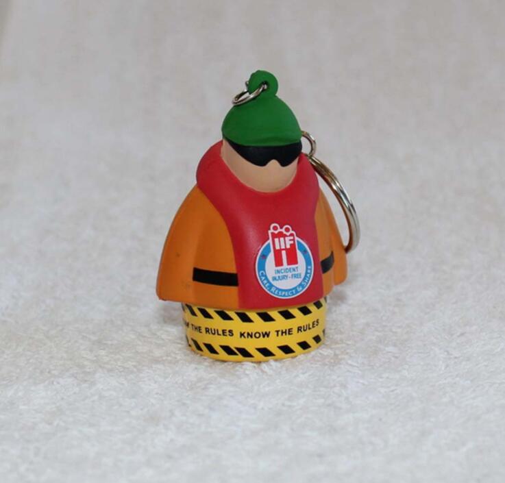 Customized Stress Relieve Toy Man Shape With Key Ring