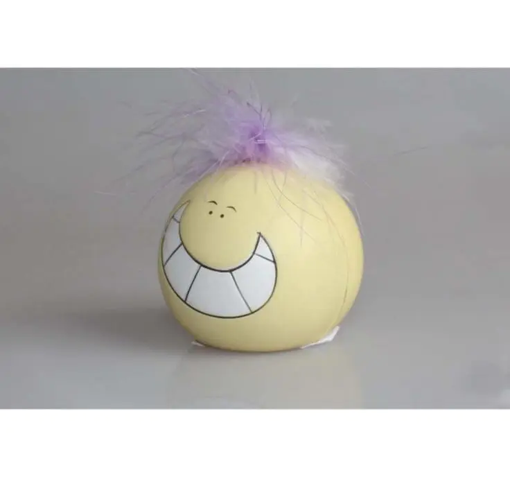 Smile Face Stress Ball with Hair