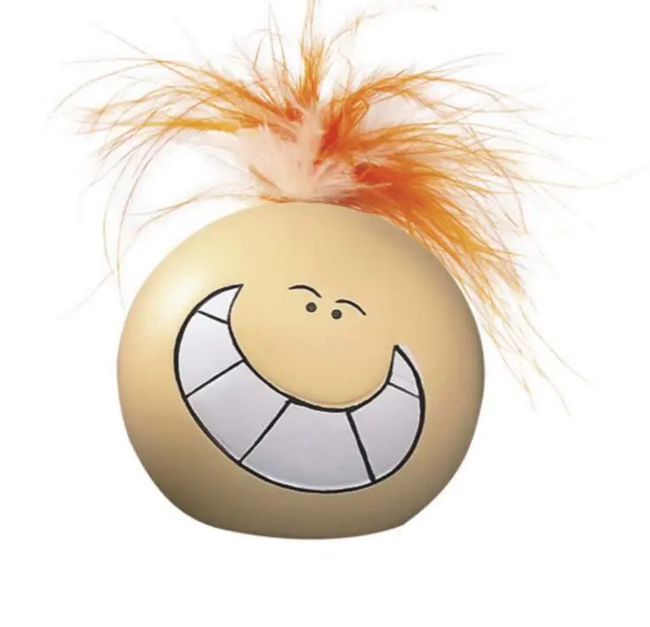 Smile Face Stress Ball with Hair