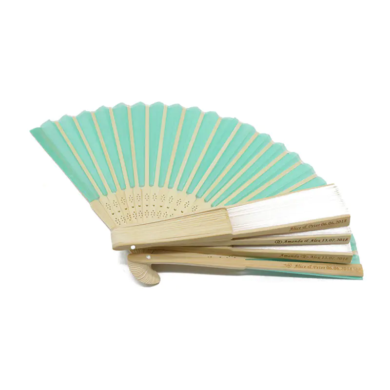 Custom Printed Paper Folding Bamboo Hand Fan