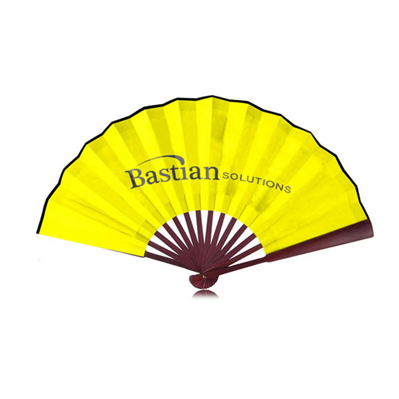 Custom Printing Chinese Traditional Hand Hold Bamboo Paper Fan
